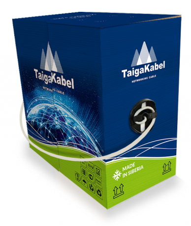 Кабель TaigaKabel F/UTP, 4PR×Ø, Cat.5е, CU, PVC, indoor, 305м
